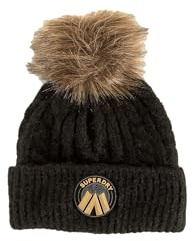 Superdry Damen Luxuriöse Beaniemütze mit Zopfmuster