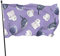Drapeau de cour Animaux Life Violet Drapeau secret : 0,9 x 1,5 m Drapeau résistant Le plus fort et le plus durable Drapeau national Drapeaux d'extérieur