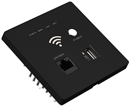 Routeur WiFi Mural avec Signal Fort, Apparence élégante pour la Maison et Le Bureau (Black)