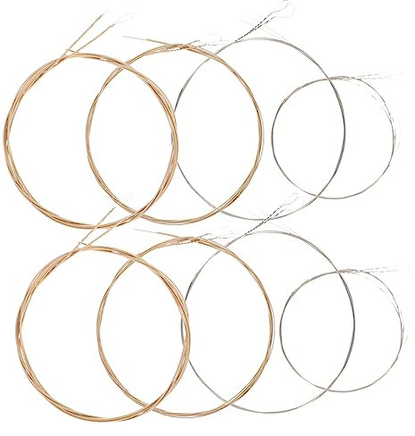 Abaodam Stainless Steel Mandolin Strings Set of 8 Replacement Strings for Mandolins Iron Core Strings