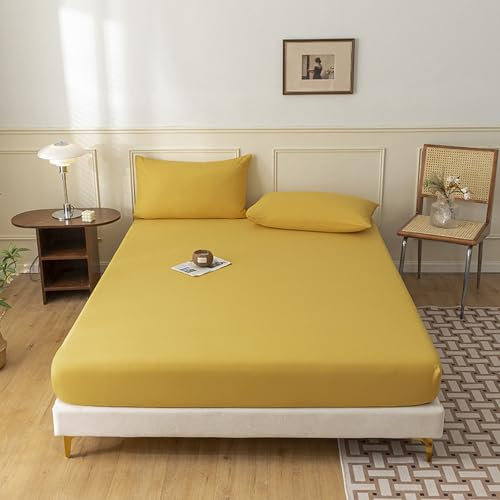 Baumwolle formgenäht Lack Set 220 x 200 + 25 cm weich atmungsaktivem Stoff zerknitterbeständige Bettwäsche mit Kissenbezügen pflegeleichte lichtbeständige King Size Matratzenbezug für Schlafzimmer