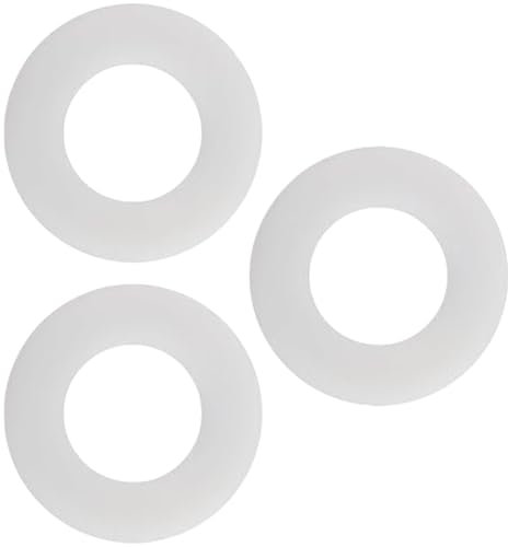 3-Piece Silicone Flush Valve Sealing Washer Set Compatible with Geberit 816.418.00.1, Clear Replacement Diaphragm for Toilet Cistern Repair - Durable Leak Prevention Washer Seal