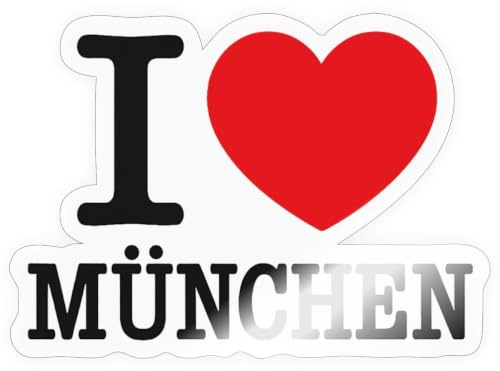 Spreadshirt I Love München Herz Bayern Munich Sticker Aufkleber