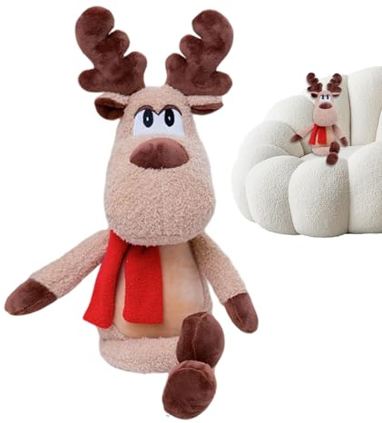 CGACCSD Weihnachtsrentier,50 Zentimeter Spielzeug Puppe Zubehör | Plüschrentier Kuscheltier | für Innenbereich Zuhause Wohnzimmer Sofa Fußboden Kinder Freunde Familie