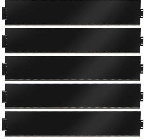 Monucep Bordure de pelouse en métal galvanisé, 5 m, 10 m, 15 m, 20 m, 25 m, 30 m, 35 m, 40 m, 45 m, 50 m, palissade, Peut être utilisée pour Cour, Jardin, Noire (Longueur 10m - Hauteur 18cm)
