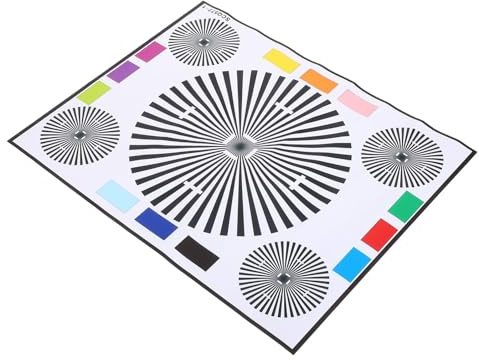 PHENOFICE Professionelle Kalibrierkarte für Objektive mit Universeller Kalibrierung aus Papier für CCTV Fotografie bei Tageslichtbedingungen