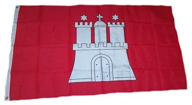 Fahne / Flagge Hamburg NEU 150 x 250 cm