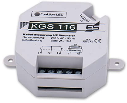 Schabus Kabel-Gasthermensteuerung mit 4 m Kabel, Abluftsystem z.B. Badlüfter kann trotz Gas-Therme sicher betrieben Werden