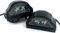 Flexzone 2x 2 LED Rear Tail License Number Plate Light Lamp 12V Lorry Truck Trailer Cab Van Car