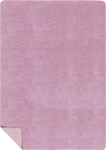 Unbekannt Richter Textilien Bio Wohndecke Baumwolle Flieder Größe 150x200 cm