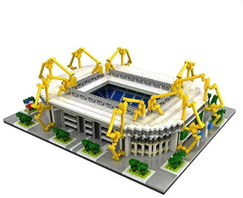 Atomic Building Signal Iduna Park Stadion des BV Borussia Dortmund. Modell zum Zusammenbau mit Nanoblöcken. Mehr als 3800 Stück