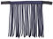 ARBO-INOX - Fliegenfransen - einfach - farbig - mit oder ohne Ohren (Pony, Blau)