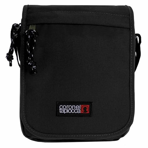Coronel Tapiocca Herren Urban Flap Shoulder Bag Herren Schultertaschen, Schwarz, 19x24x5 cm EU