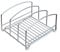 Amtido Kitchen Cupboard Storage Organiser Rack For Trays, Chopping Boards, Cooking Sheets And Baking Accessories – Suitable For Pantry, Cabinet Drawers, Counter-top Or Under Sink – Matt Silver