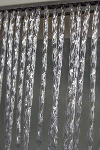 VERDELOOK Vorhang aus PVC, Medusa Weiß, 100 x 220 cm
