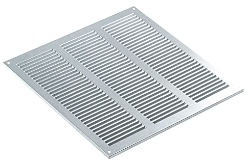 Acero Galvanizado 300x300 mm Rejilla de Ventilacion con Mosquitera, Metalica