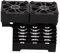 SPYMINNPOO RC Dual Fan Motor Heatsink, 40-42mm Brushless Motor Cooling Fan, Aluminum Alloy & Plastic Material, 1/8 RC Car Heat Sink
