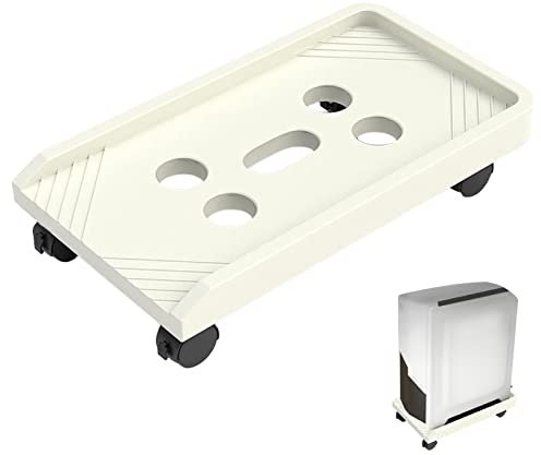 Jatour PC Floor Stand - PC Case Trolley Under Desk with Multiple Ventilation Holes, with Ventilation Holes, Desktop CPU Trolley Holder, Suitable for PC Towers with Less than 55 lbs