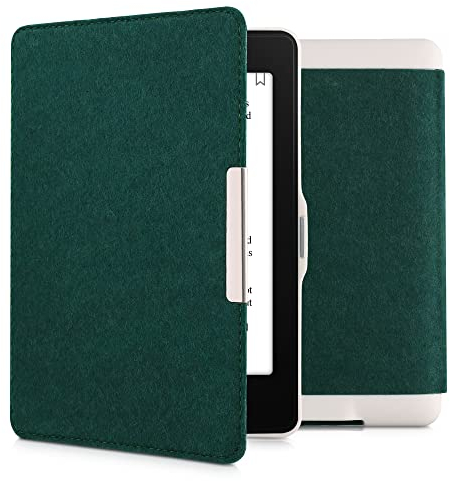 kwmobile Hülle kompatibel mit Amazon Kindle Paperwhite - Filz Stoff eReader Schutzhülle Cover Case (für Modelle bis 2017) - Petrol