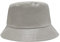ZLYC Unisex Fashion Bucket Hat PU-Leder Regenhut wasserdicht Fischerhüte(Dunkelgrau)