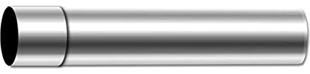 HEIBTENY Tubo de chimenea de 60 mm de diámetro, tubo de chimenea de acero inoxidable, accesorio para chimenea de leña, calentador de agua, horno, camping