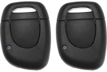 EMSea 2pcs Coque de Clé à Distance de Voiture Compatible avec Kangoo Master 2 Twingo Clio 2 Laguna Espace Megane Remplacement 1 Bouton Boîtier de Couverture de Boîtier Porte-clés