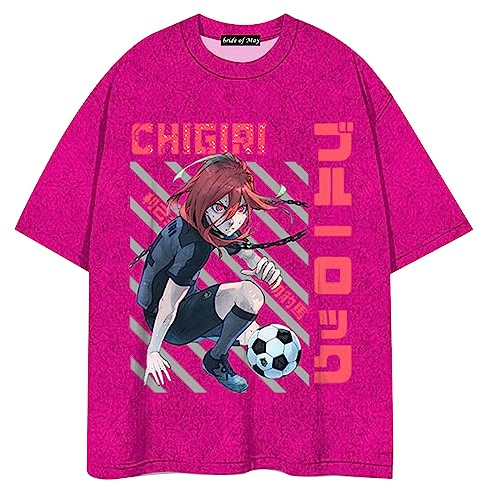 flowereyes Blue Lock Bedrucktes T-Shirt Anime Rin Itoshi Cosplay Kostüme Männer und Frauen Mode Casual Kurzarm Top