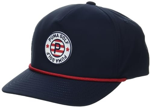PUMA Men's Pars Stripes Rope Tech Cap, Deep Navy, One Size