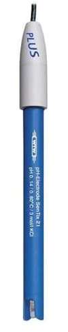 WTW SenTix 21 pH-Elektrode aus Kunststoff mit Gel-Elektrolyt, 1 m Festkabel, wasserdichter DIN-Stecker