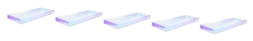 HOMSFOU 5 Stück Kommode Schminktisch Lotionsflasche Seifenschale Halter Parfüm-Display Organizer Couchtisch Tablett Make-Up Palette Badezimmer Theke Tablett