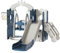 Bébé Toboggan et balançoire Ensemble Auto Portante Toboggan Tout Petit grimpeur balançoire Ensemble bébé Aire de Jeux Ensemble intérieur Ministre des Affaires étrangères Toboggan (Tower-Blue Grey)
