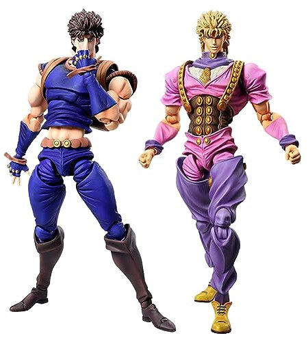 Gooyeh 2pcs Jonathan Joestar&Dio Brando Figur Action Figur Anime Figuren PVC Statue Modell Sammlung Desktop Ornamente Geburtstag 17cm