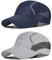 AYPOW 2 Pcs Unisex Schnell Trocknend Baseball Cap Baseballkappe, Modisches Leichte Faltbare Atmungsaktiv Mesh Outdoor Sportmütze Sportkappe, Reflektierende Verstellbar Basecap Sonnenhut Herren Damen