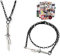JinYu Anime Aufkleber & Toji Fushiguro Halskette Anime Jujutsu Cosplay Kaisen Legierung Toji Armband Anhänger für Herren, Metall, Kein edelstein