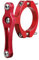 Fongmore Adjustable Aluminum Alloy Bike Cage Adapter Bracket Mount Adapter for 19-33mm Machined Handle Seat Post Cup Mount Converter (Red)