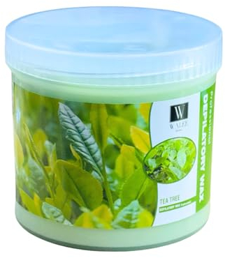 Walee Professional Tea Tree Wax Pot Tub Jar Depilatory Face Leg Body Waxing Strip Beauty (500g) (one size, 500, gram)