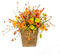 FOUDAY 2024 Newest Doors Hanging Flower Basket, Front Door Decoration Flowers Basket, Wall Indoor Wreath Basket Front Door for Living Room, Thanksgiving Day Decoration