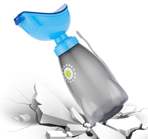 Urinalflasche weiblich – Urinalflasche für Reisen, tragbares Notfall-Urinal | Notfall-Urinal mit Deckel und Trichter, universeller weiblicher Urintrichter für Männer, Frauen und