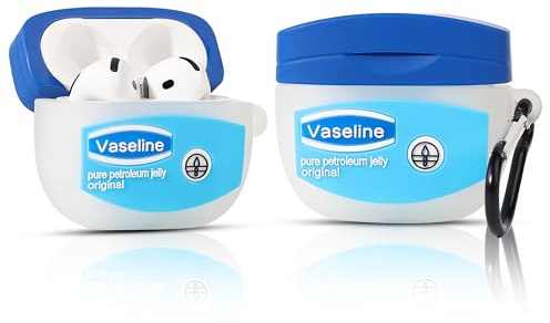 Cute Case for AirPods 4th Generation, for AirPods 4 Wireless Earbuds, XMBYGY Silicone Cartoon Charging Case Shockproof Protective Headphones Cover with Carabiner for Man Woman Teen