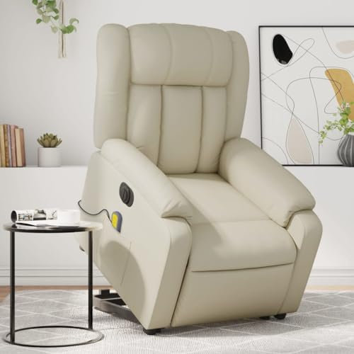 IKAYAA Massagesessel Elektrischer TV Sessel Wohnzimmer mit Aufstehhilfe Fernsehsessel Elektrisch Verstellbar Relaxsessel Massagefunktion Liegesessel Aufstehsessel Liegefunktion