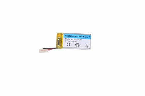 1X Batería de Repuesto 616-0531 330mAh para Apple iPod Nano 6 Nano6 6ta Generación 8GB 16GB