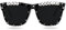 Topfunyy Sonnenbrille für den Bräutigam und die Junggesellenparty, schwarz, „Just Married“, Hochzeitsbrille für Männer, Partyzubehör für die Hochzeit
