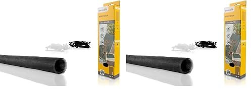 Schellenberg 50350 Lichtschachtabdeckung aus Fiberglasgewebe inkl. Befestigungsmaterial, Sauberer Lichtschacht zur Kellerschachtabdeckung - 50 x 125 cm kürzbar, Fiberglas (Packung mit 2)