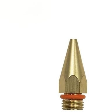 QASVOU 2 Pezzi ugelli for Pistola for Colla a Caldo di Diametro Grande e Piccolo 2,0x70 mm 3,0x50 mm 2,0x50 mm ugello for Pistola for Colla Lungo e Corto in Rame Puro(34mmx2.0mm (2Pcs))