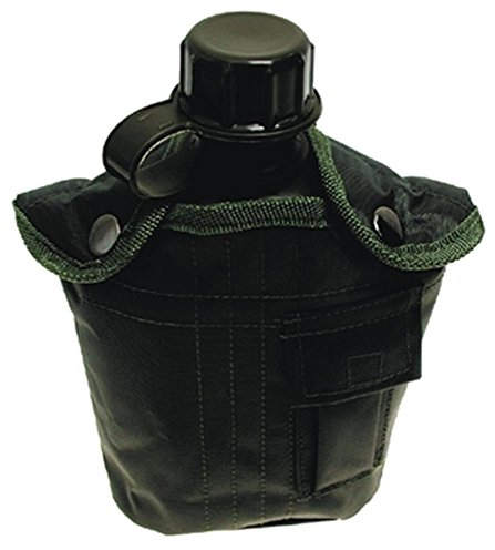 Fox Outdoor Borraccia in plastica americana con rivestimento in nylon, per attività all'aperto, trekking, sci, verde oliva/OD