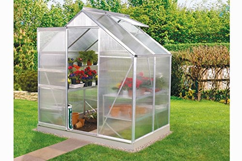 Gewächshaus Venus 2500,Aluminium eloxiert,2,5 m²,6 mm HKP