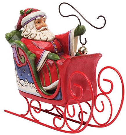 Heartwood Creek Figur Nikolaus mit Schlitten