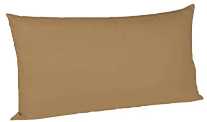 Fleuresse Colours Kissenbezug, Mako Satin, braun, 40 x 80 cm