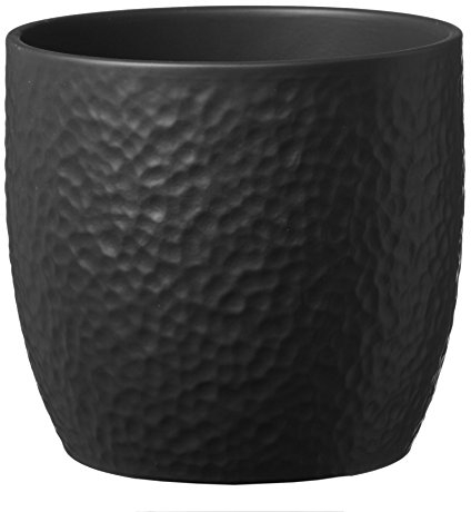 Soendgen Keramik Blumenübertopf, Boston, anthrazit, 14 x 14 x 13 cm, 0049/0014/0207