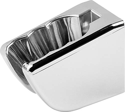 Cornat Brause-Wandhalter oval chrom / Duschkopfhalter / Halterung Handbrause / Badezimmer / TECB3383